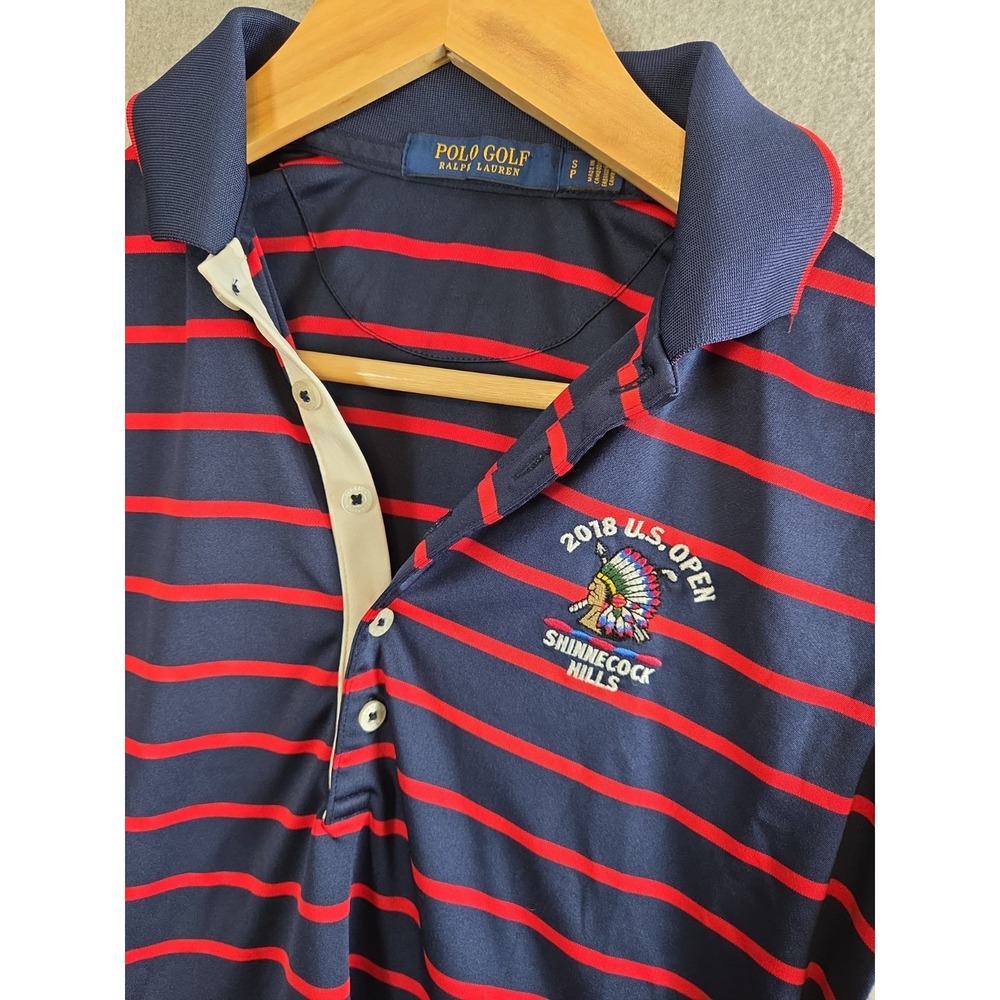 Polo Golf Ralph Lauren Mens S 2018 Shinnecock Hills US Open Striped Polo Shirt